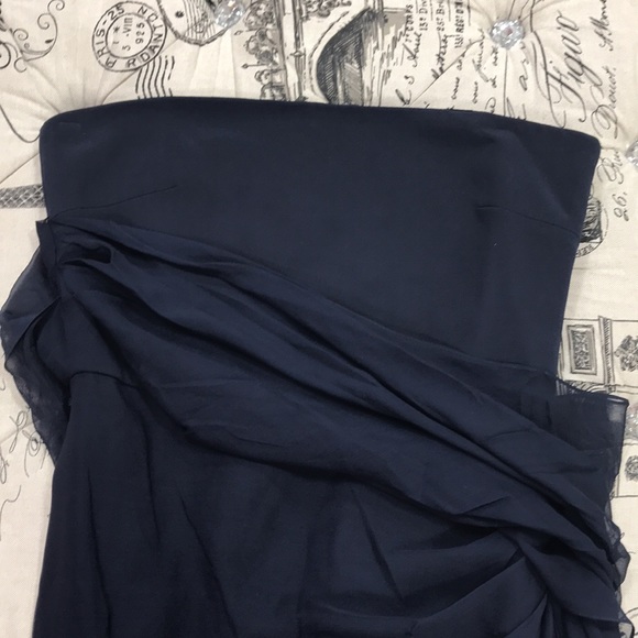 Cushnie Draped Chiffon OverlayOne-shoulder Dress - Picture 7 of 14